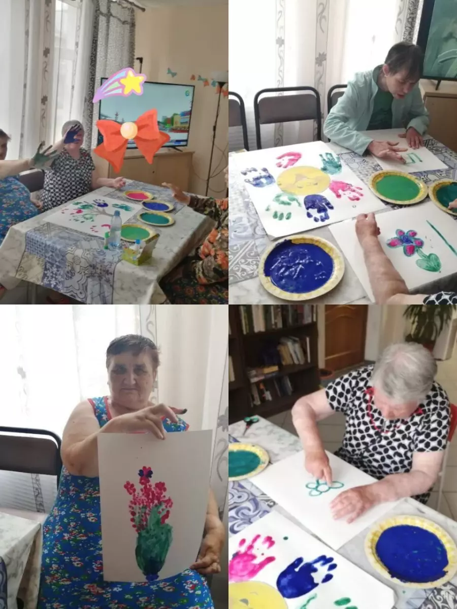 Рисование ладошками и пальчиками