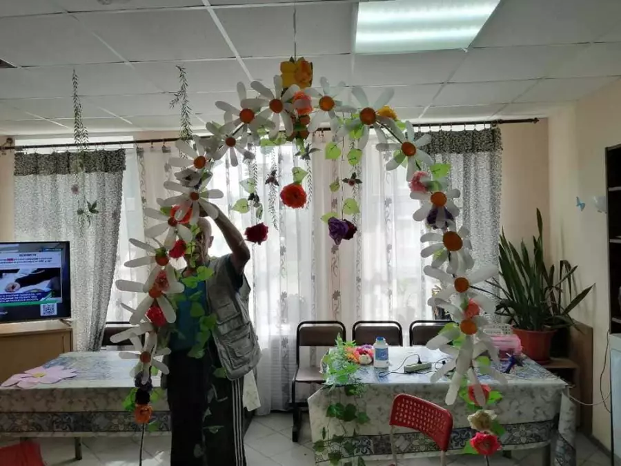 Арка из цветов