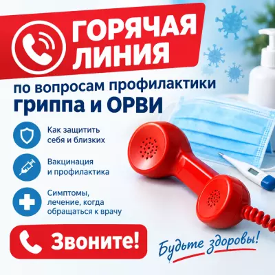 «Горячая линия» по вопросам профилактики гриппа и ОРВИ