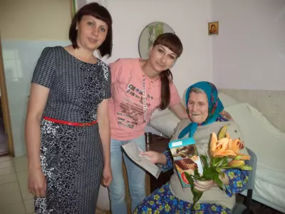 90-летний юбилей у Гавриловой Анны Федоровны